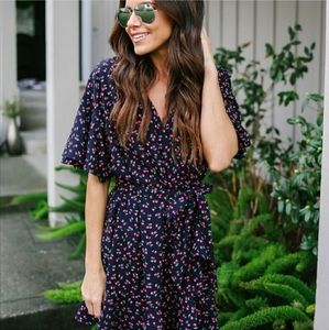 Cherry Wrap Dress